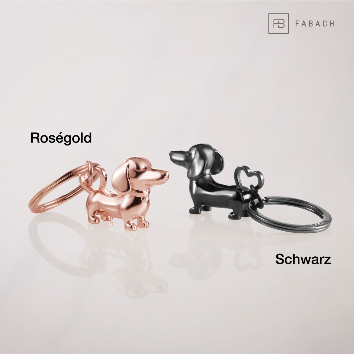 Dackel-Schlüsselanhänger - Süßer Dachshund als Glücksbringer - Geschenk für Dackel Fans - FABACH – Die Schlüsselanhänger-Schmiede