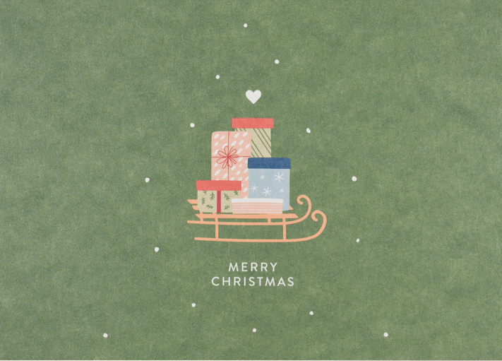 Geschenkkarte aus Naturkarton / A6 - FABACH – Die Schlüsselanhänger - Schmiede#botschaft_merry christmas