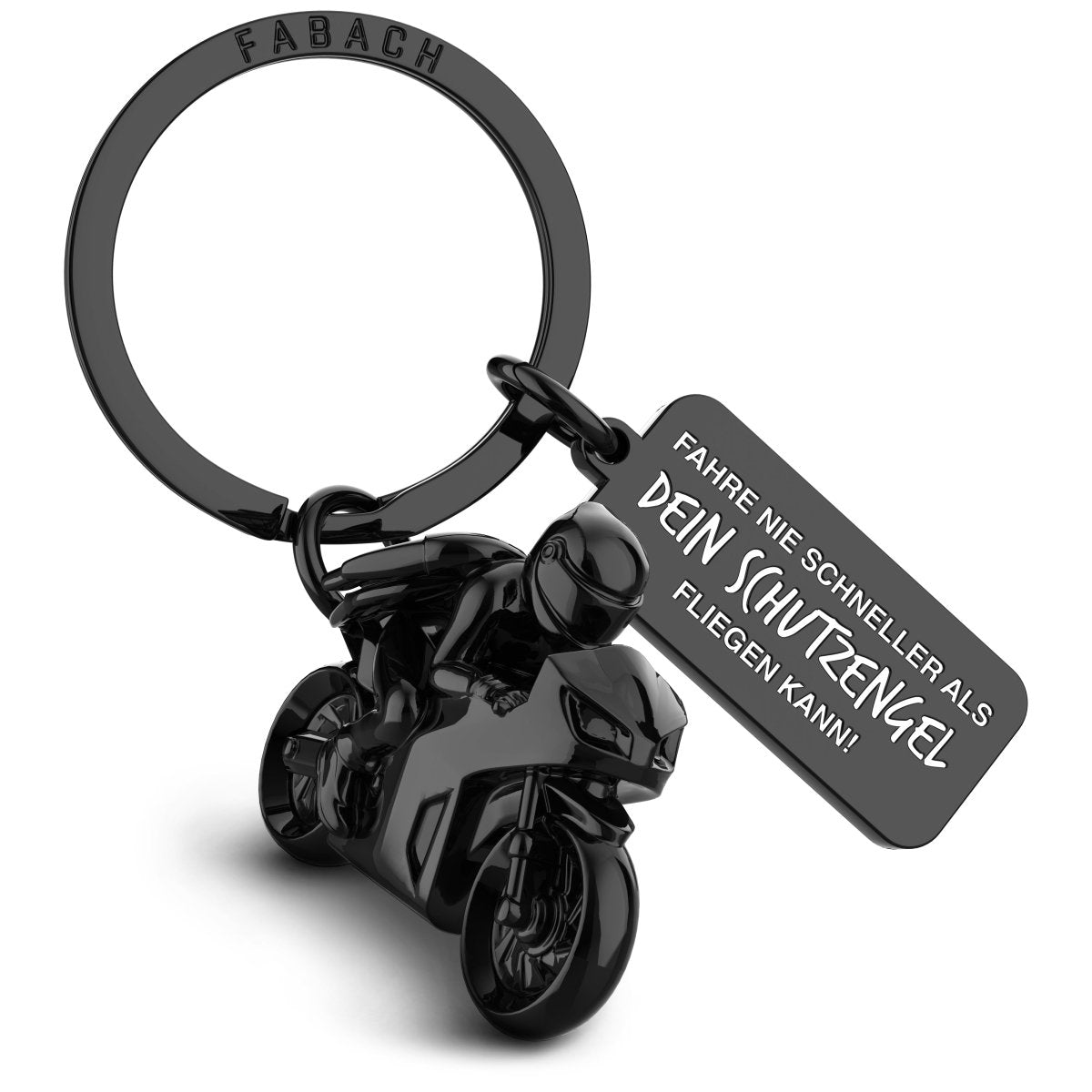 "Motorradengel" Schutzengel Schlüsselanhänger Motorrad - Engel Glücksbringer für Motorradfahrer - FABACH#botschaft_Schutzengel
