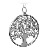 "Autumn" Lebensbaum Schlüsselanhänger - Baum des Lebens Anhänger als Glücksbringer für den Schlüsselbund - FABACH#farbe_silber