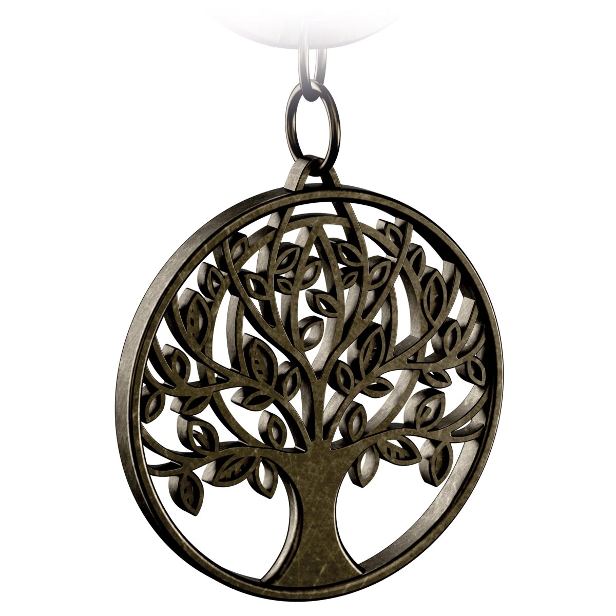"Autumn" Lebensbaum Schlüsselanhänger - Baum des Lebens Anhänger als Glücksbringer für den Schlüsselbund - FABACH#farbe_antique bronze