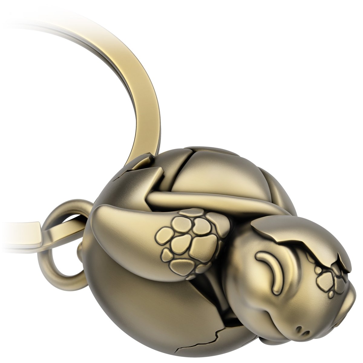 Baby Schildkröte Schlüsselanhänger "Shelly" mit Herz - Glücksbringer Geschenk für Paare Partner Frau Kind - FABACH#Farbe_Antique Bronze
