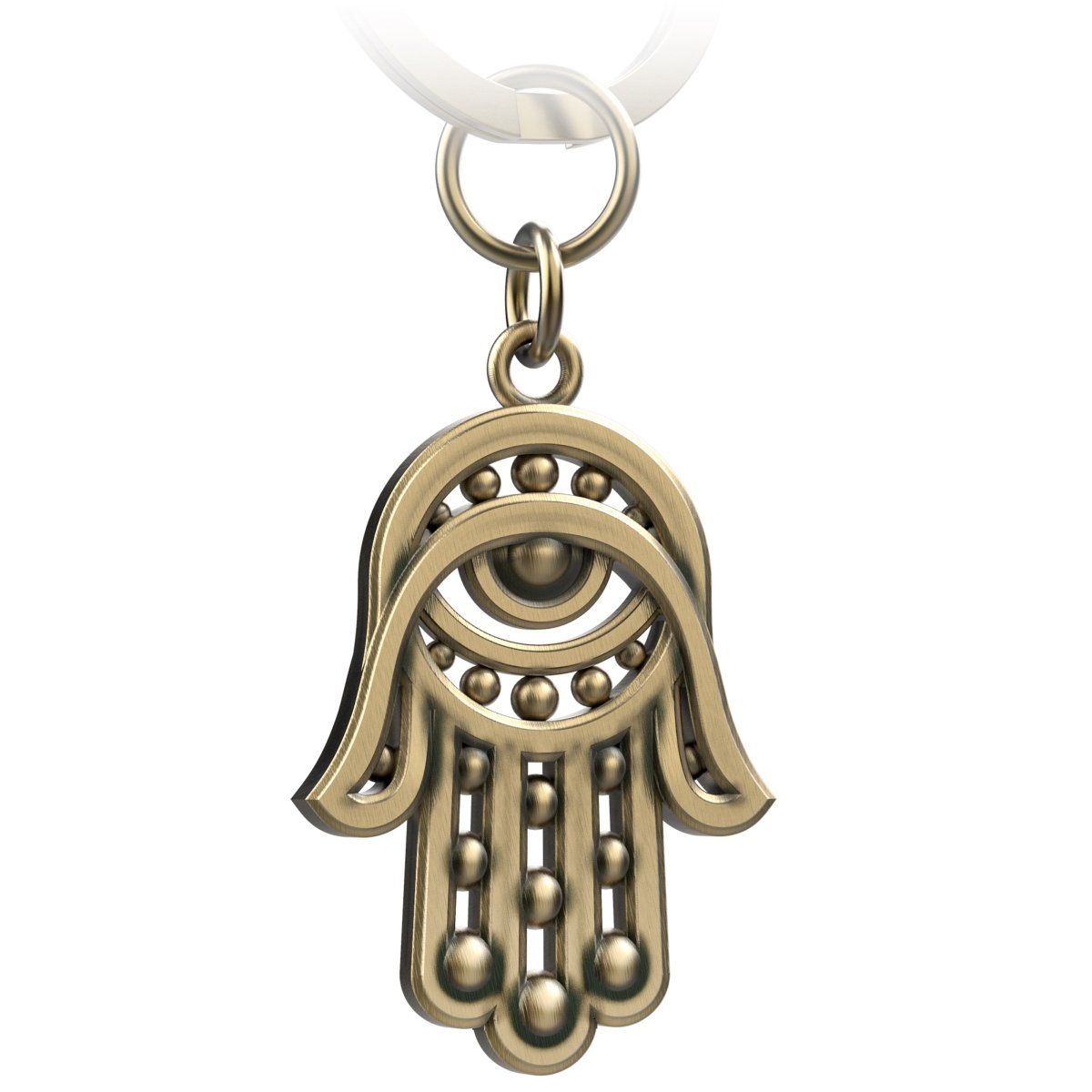 "Hamsa" Hand Fatimas Schlüsselanhänger Amulett - Hand der Fatima Talisman - Abwehr böses Auge