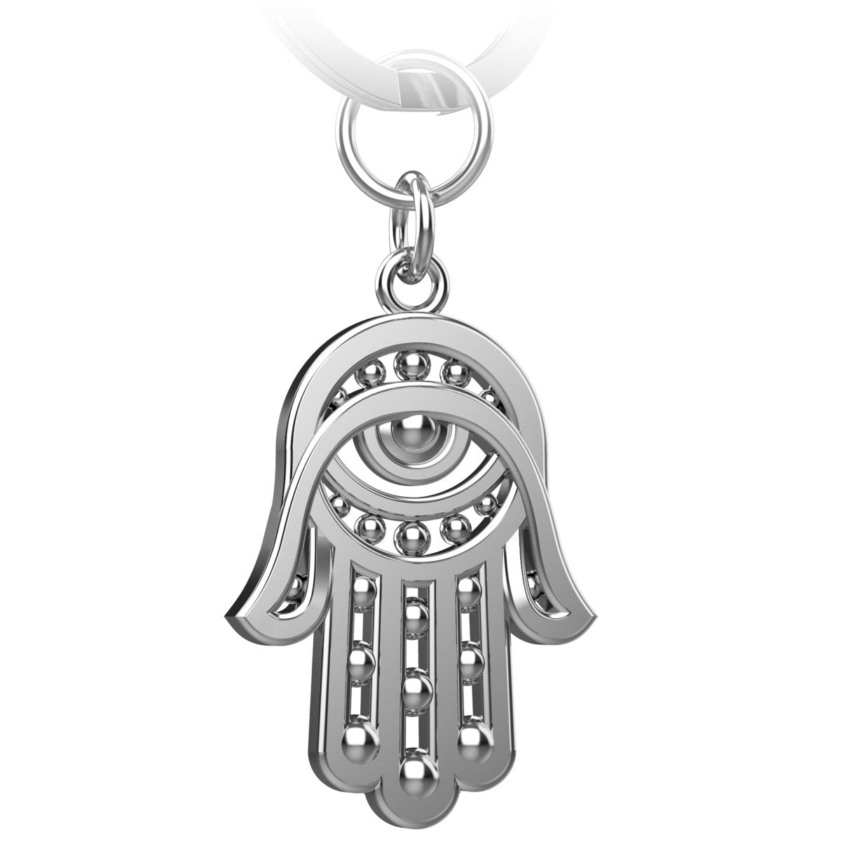 "Hamsa" Hand Fatimas Schlüsselanhänger Amulett - Hand der Fatima Talisman - Abwehr böses Auge