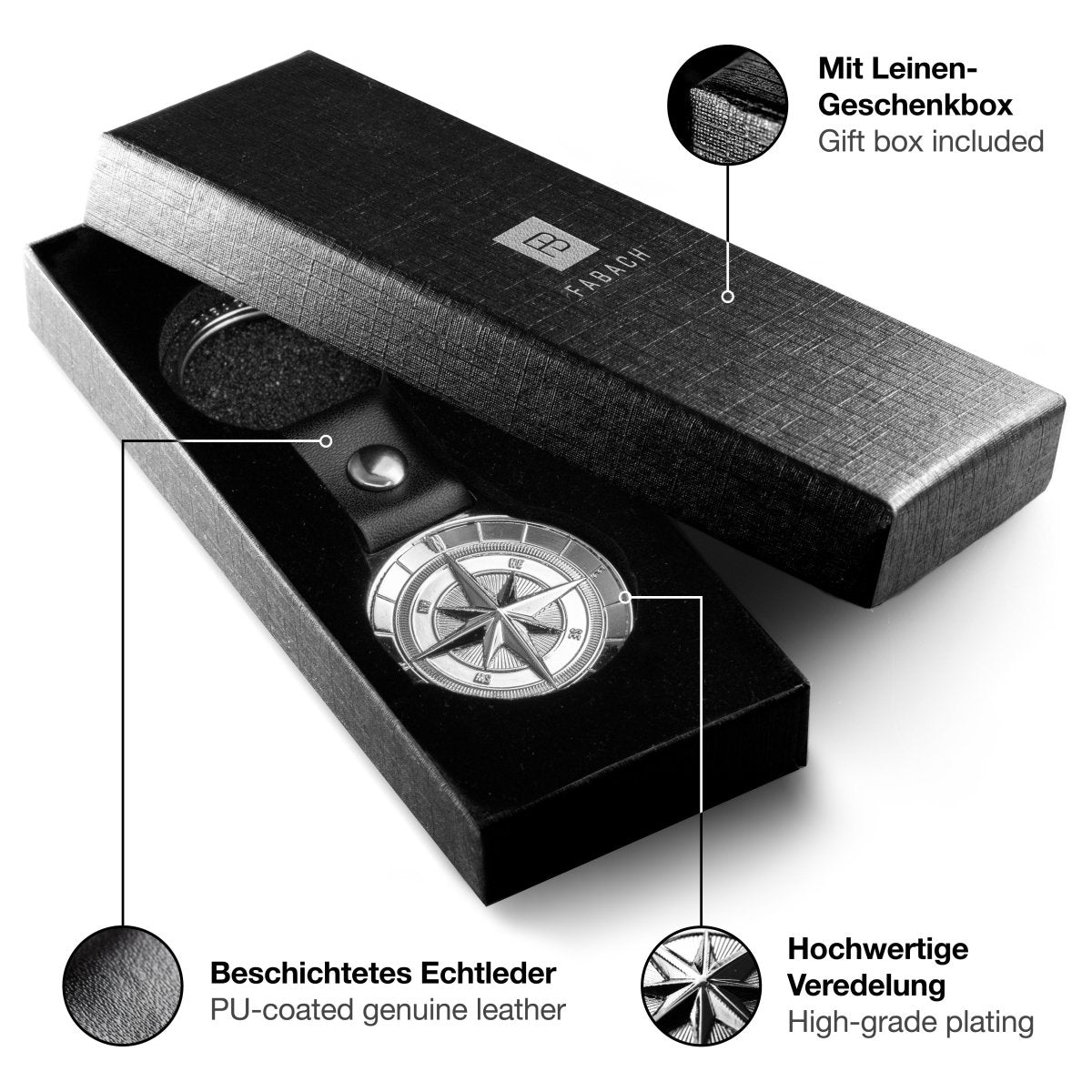 "Northstar" Kompass & Welt Schlüsselanhänger "Wahre Freundschaft" Anhänger - Geschenk für beste Freundin, besten Freund