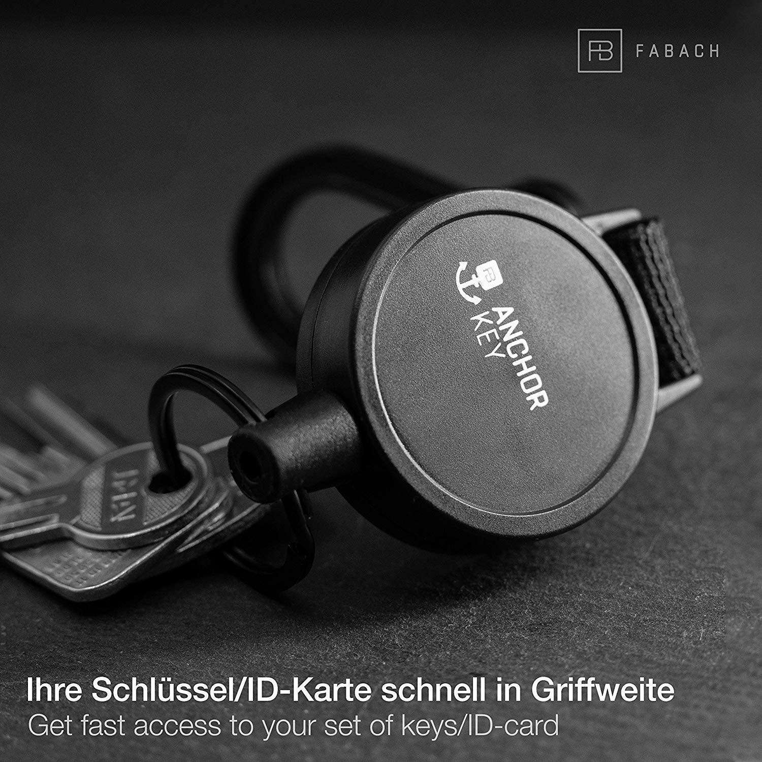 "Anchor Key" Schlüsselrolle Schlüsselanhänger-Jojo mit ausziehbarem Aramidseil