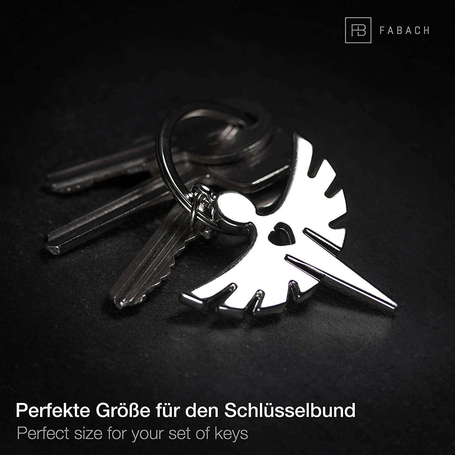 Schutzengel "Fabiel" Schlüsselanhänger mit Herz - FABACH