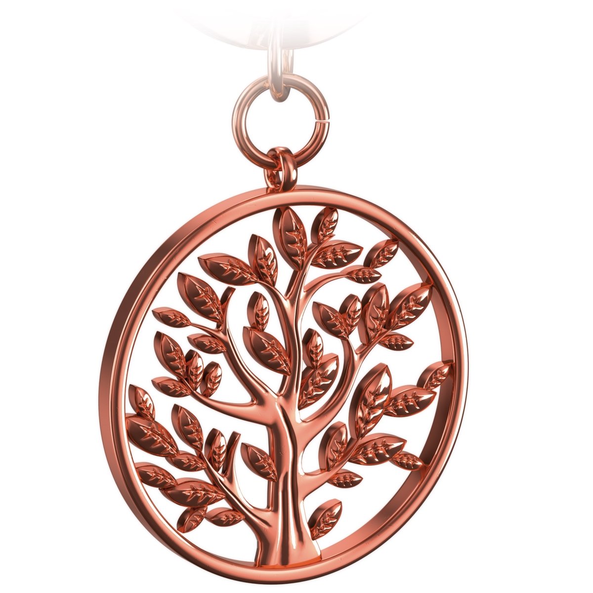 "Spring" Lebensbaum Schlüsselanhänger - Baum des Lebens Anhänger als Glücksbringer für den Schlüsselbund - FABACH#farbe_roségold