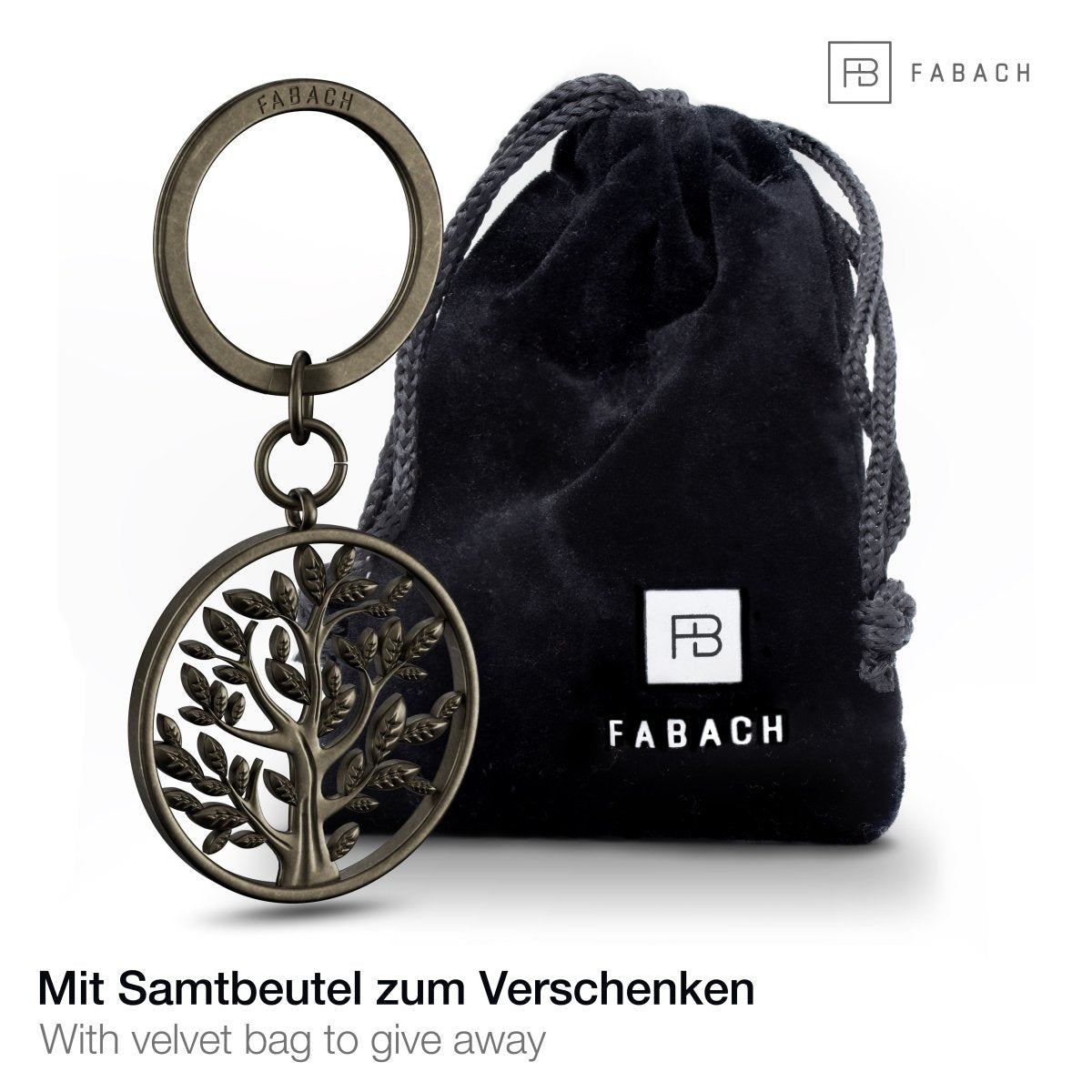 "Spring" Lebensbaum Schlüsselanhänger - Baum des Lebens Anhänger als Glücksbringer für den Schlüsselbund - FABACH#farbe_antique bronze