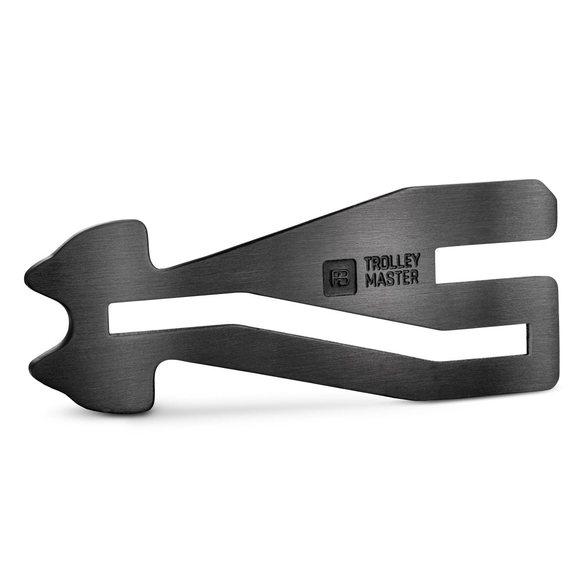 "Trolley Master Stainless Steel Series" - Der erste Einkaufswagenlöser für alle Einkaufswagen - Das Original bald auch in Edelstahl - FABACH#farbe_schwarz#größe_1 stück