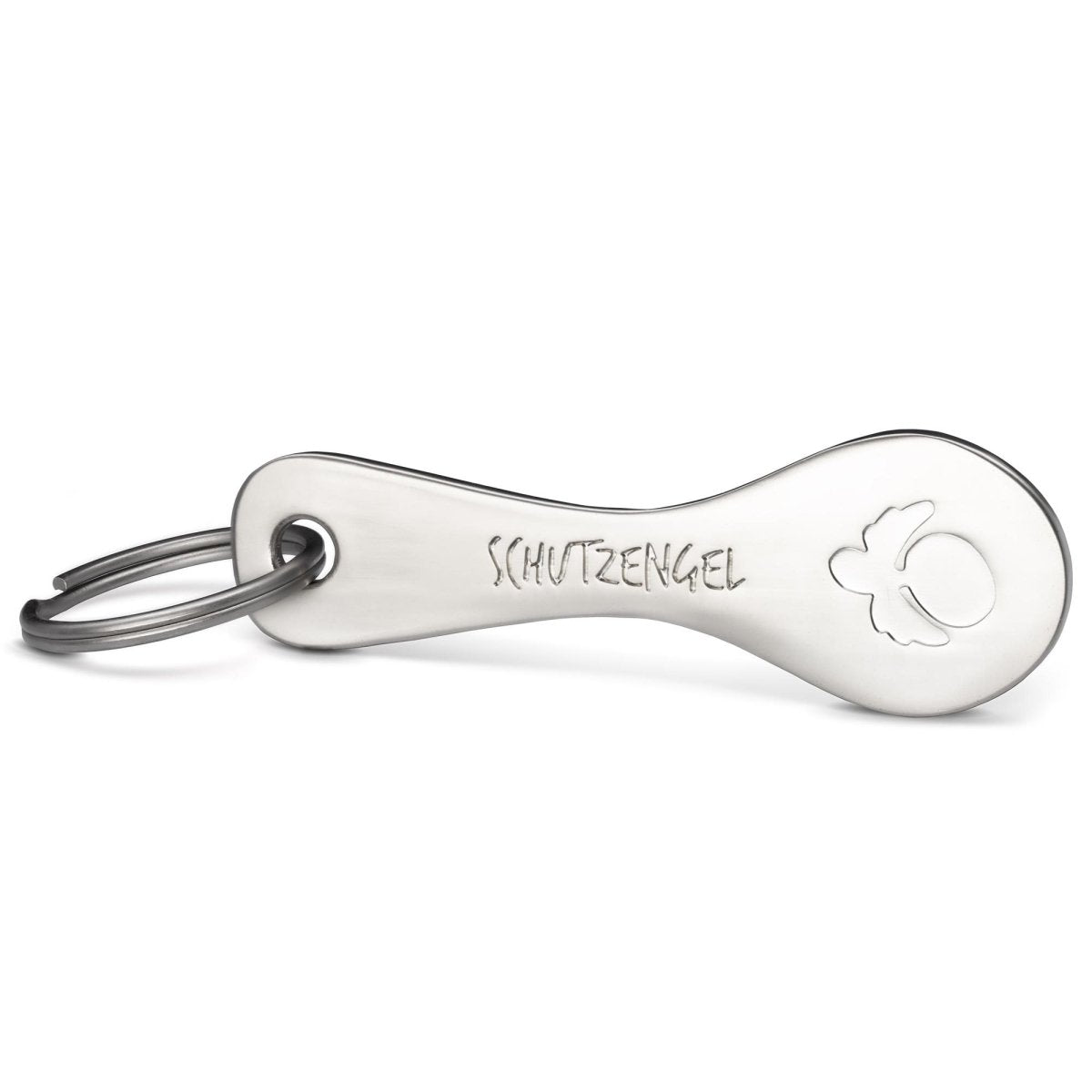 "Trolley Spoon" Einkaufswagenlöser Schlüsselanhänger - Einkaufswagenchip abziehbar aus Metall