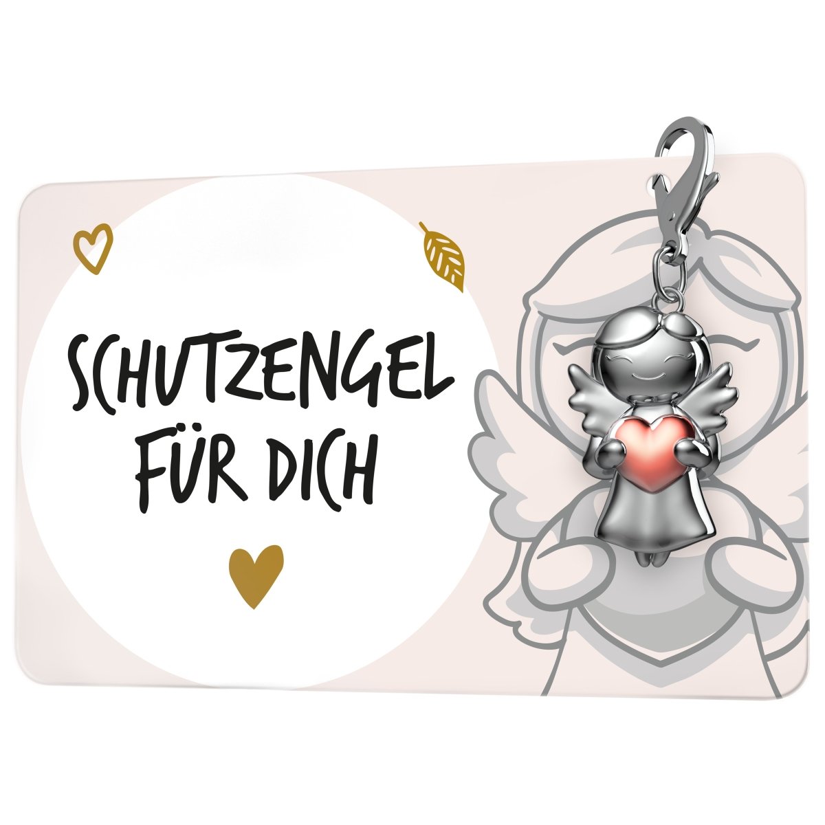 "Beste Freundin" Schutzengel Schlüsselanhänger - Schutzengel Star mit Herz und Karte mit liebevoller Botschaft - FABACH#botschaft_Schutzengel für dich