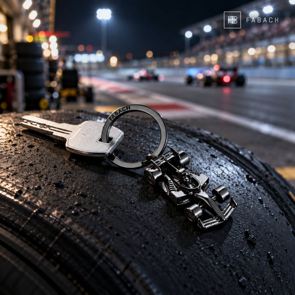 Formel 1 Schlüsselanhänger - Miniatur Formel 1 Rennwagen - Auto Schlüsselanhänger - Glücksbringer für F1 Fans - FABACH – Die Schlüsselanhänger-Schmiede