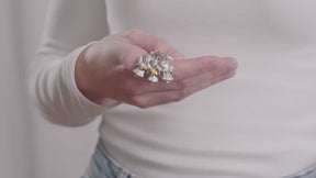 "3 Stars" Guardian Angel Keyring - Angel Lucky Charm - Lucky Angel with Cloverleaf, Heart and Star