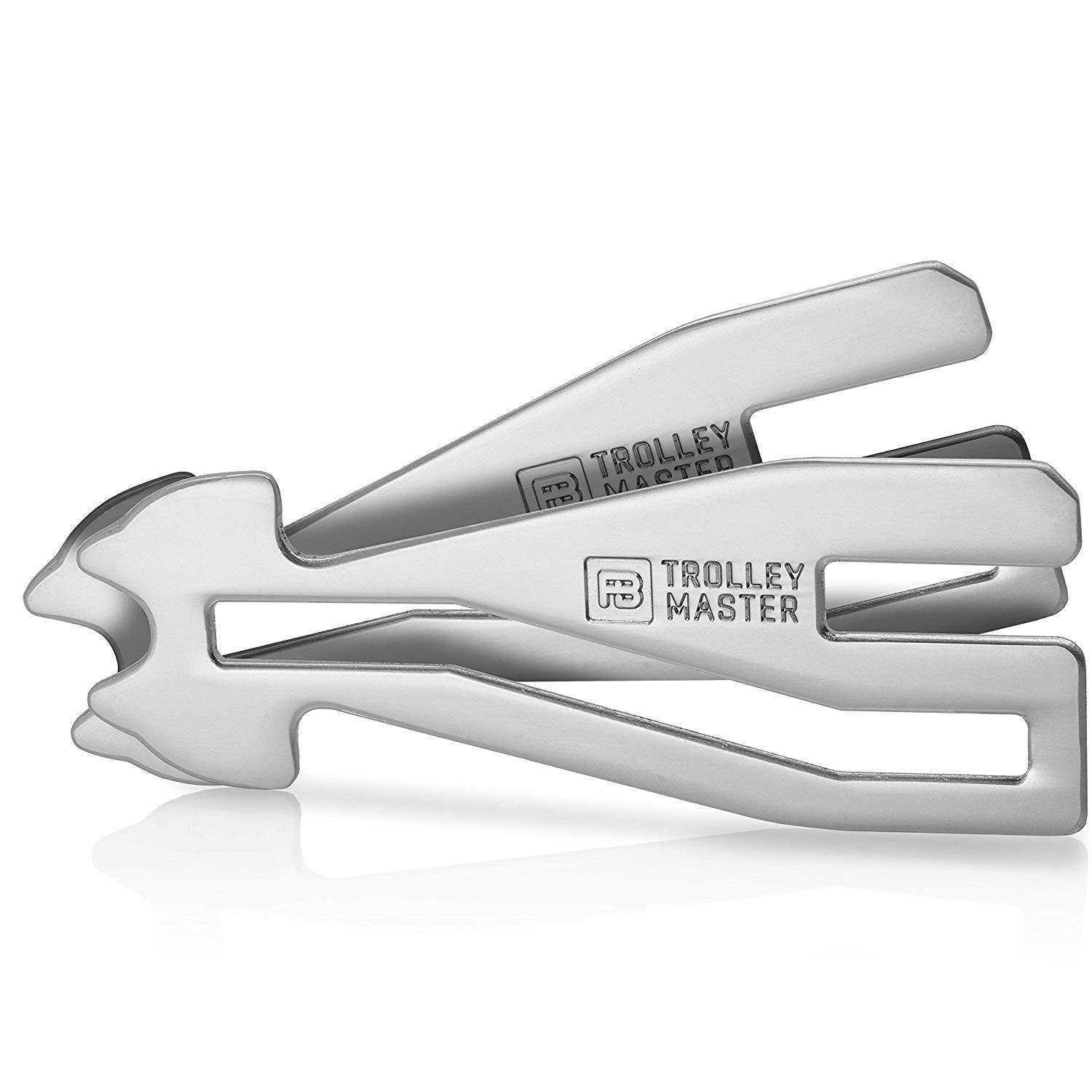"Trolley Master" (silber) Der erste Einkaufswagenlöser für alle Einkaufswagen - FABACH#größe_2 stück (vorteilspack)