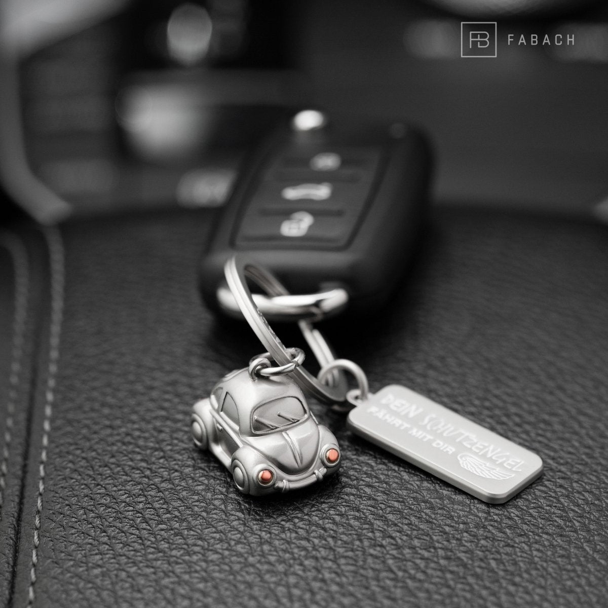 Fiat 500 Schlüsselanhänger Glücksbringer / Portafortuna