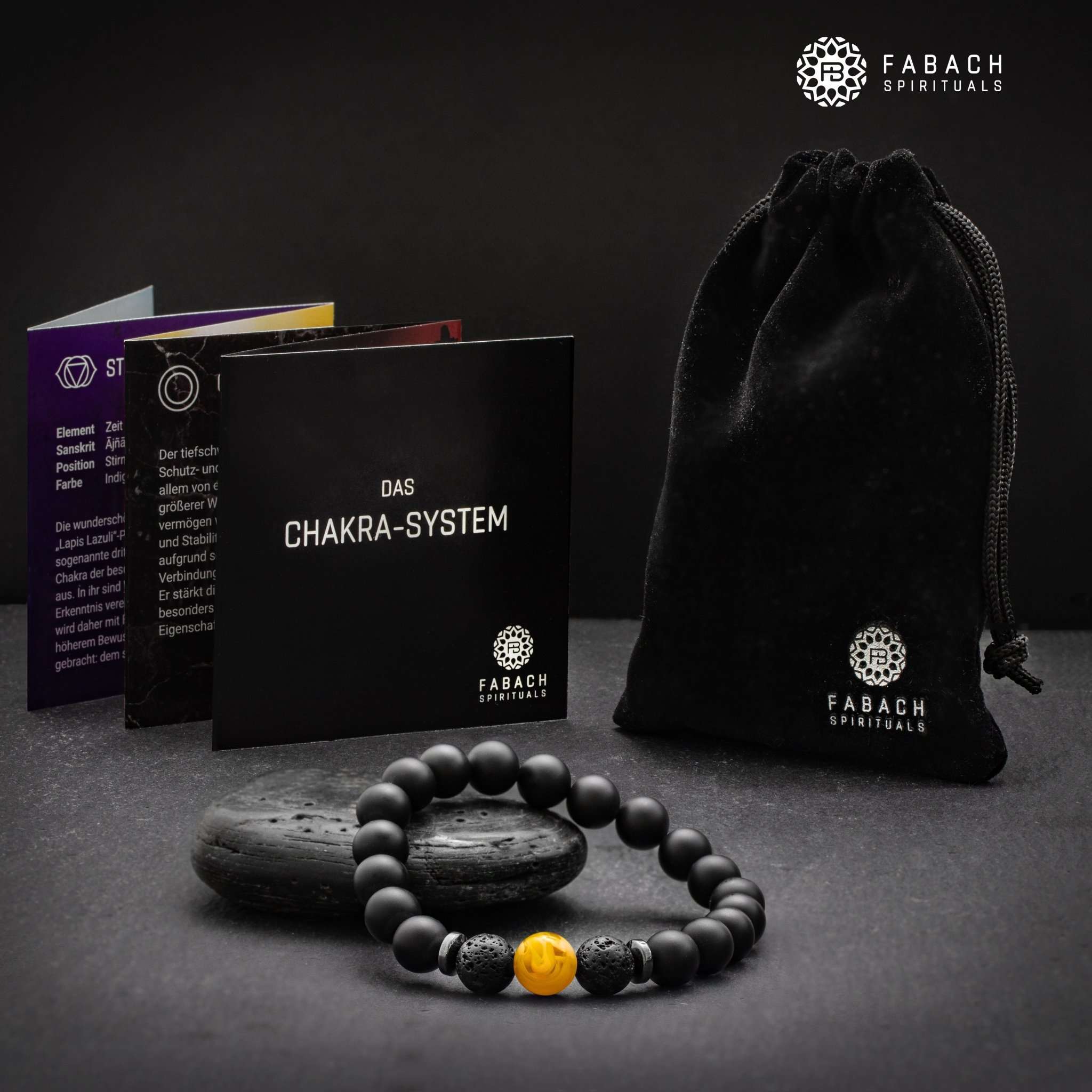 Chakra-Perlenarmbänder mit 8mm Schmuckstein-Perlen - FABACH#Stil_Svadhisthana (Orange)