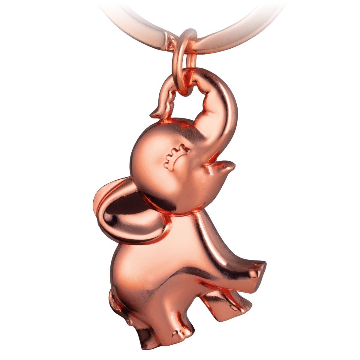 Elefant Schlüsselanhänger "Jumbo" - Süßer Baby Elefant Anhänger - Glücksbringer und Geschenk für Elefanten-Liebhaber - FABACH#farbe_roségold