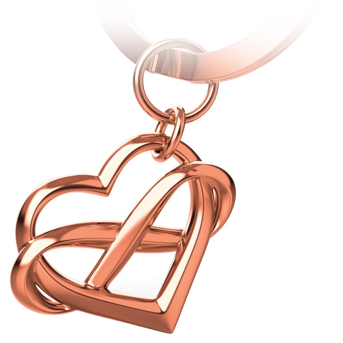 "Infinite Love" Herz Schlüsselanhänger mit Unendlichkeitszeichen - Unendlichkeit Anhänger mit Herz