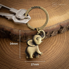 "Jumbo" Elefant Schlüsselanhänger - Süßer Baby Elefant Anhänger - Glücksbringer und Geschenk für Elefanten-Liebhaber