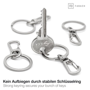 Karabiner-Schlüsselanhänger mit 360 Grad drehbarem Schlüsselring - FABACH