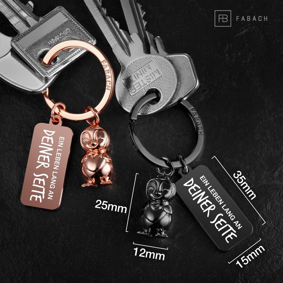 Flongo Bracciali Coppia “Ein Leben Lang An Deiner Seite” – Acciaio Inox Regalo Fidanzati