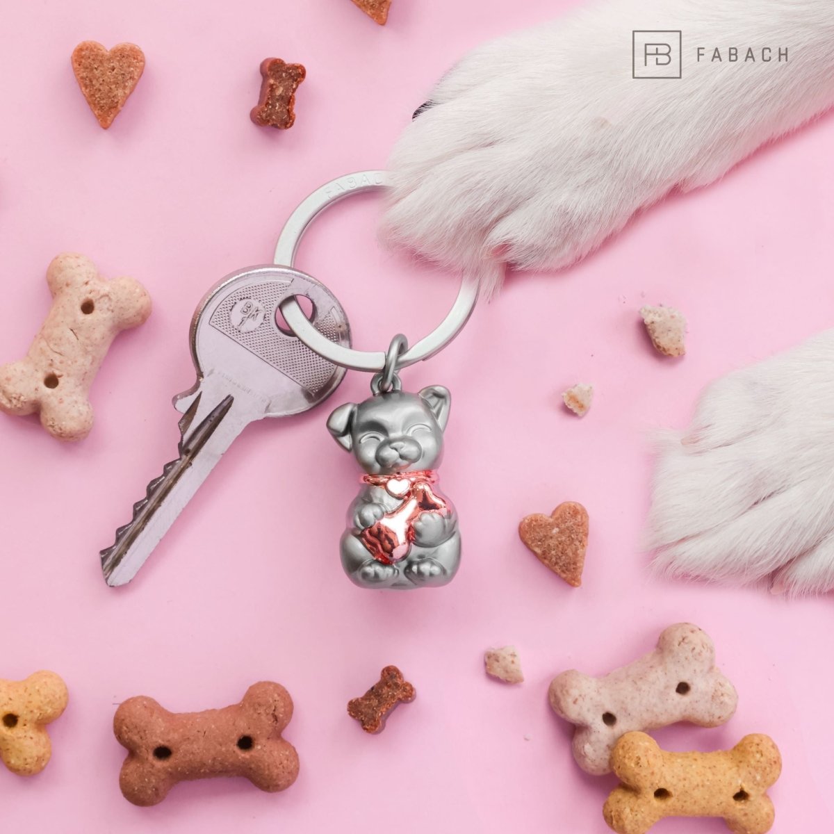 Puppy Hund Schlüsselanhänger - Süßes Hündchen Anhänger - Glücksbring