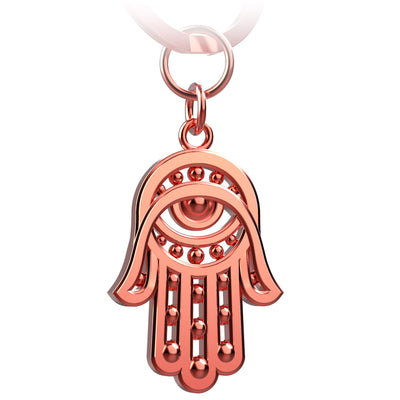 "Hamsa" Hand of Fatima keychain amulet - Hand of Fatima talisman - ward off evil eye