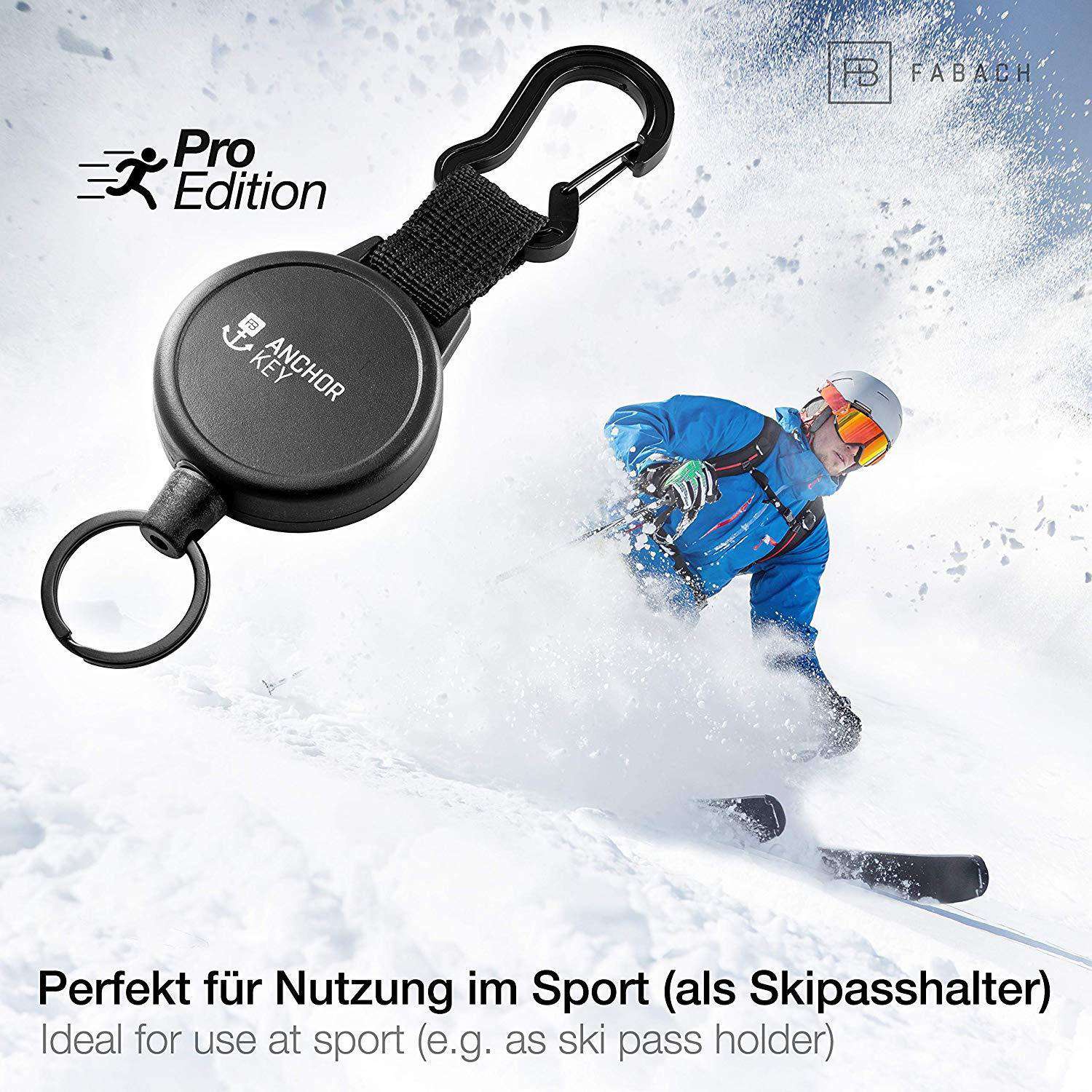 "Anchor Key" Schlüsselrolle Schlüsselanhänger-Jojo mit ausziehbarem Aramidseil#verwendungszweck_sport/pro (heavy-use)