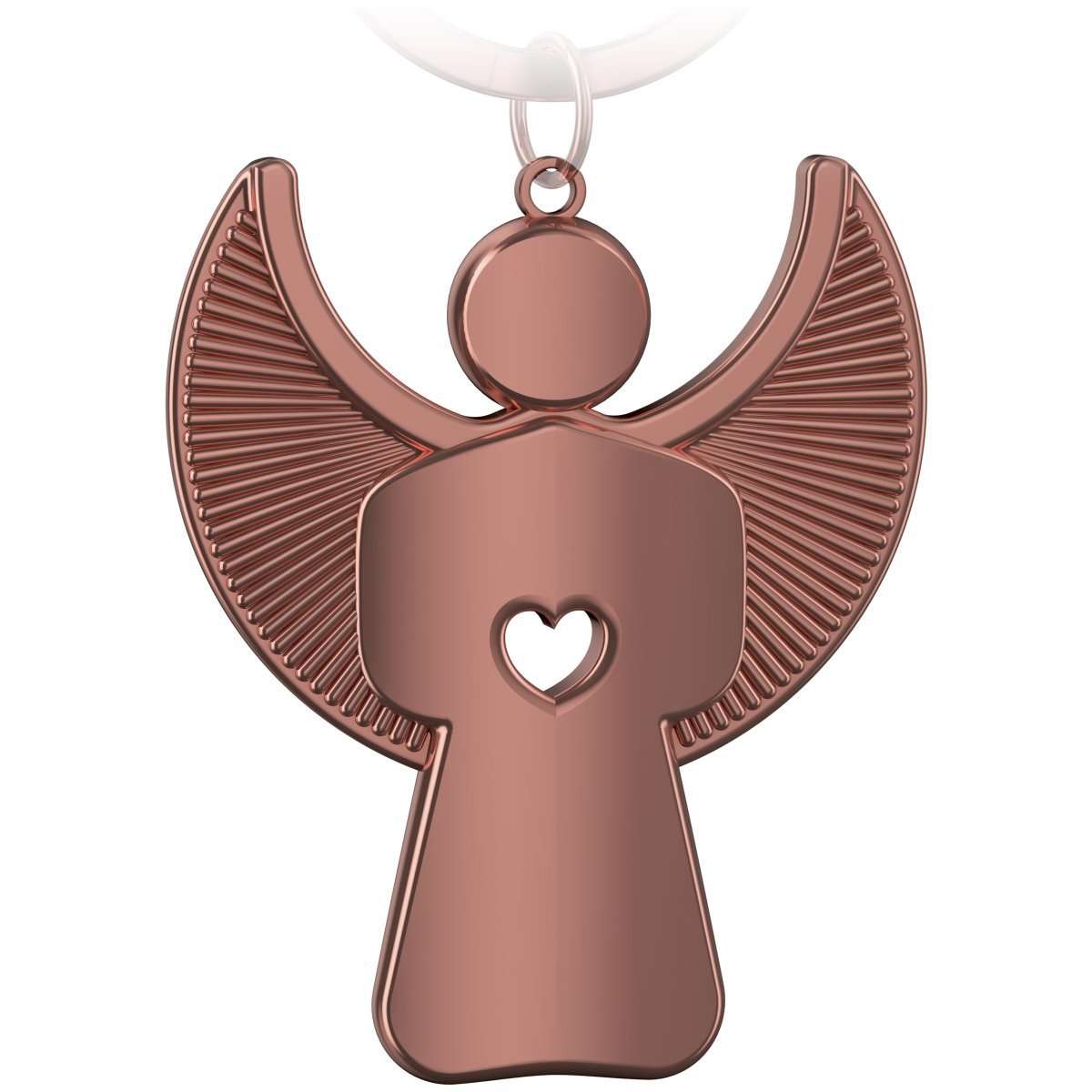 Pikto Schutzengel Schlüsselanhänger mit Herz - Engel Glücksbringer