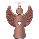 "Pikto" Schutzengel Schlüsselanhänger mit Herz - Engel Glücksbringer - FABACH#farbe_roségold