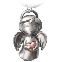 "Shiny" Schutzengel Schlüsselanhänger - Engel Glücksbringer - Glücksengel mit Herz - FABACH#Farbe_Roségold
