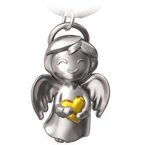 "Shiny" Schutzengel Schlüsselanhänger - Engel Glücksbringer - Glücksengel mit Herz