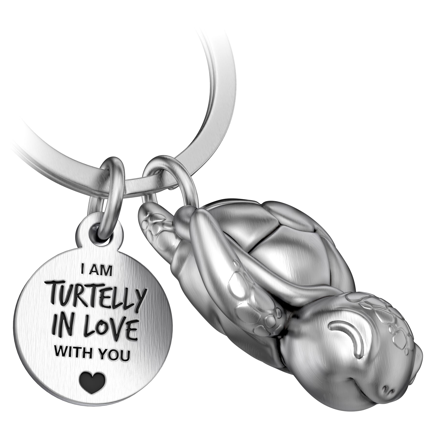"Turtelly in Love" Schildkröte Schlüsselanhänger "Snappy" mit Gravur - Liebevoller Glücksbringer Wegbegleiter