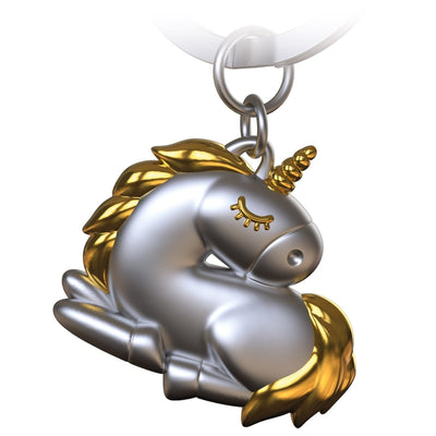"Sleepy" Einhorn Schlüsselanhänger - Schlafendes Einhorn Glücksbringer