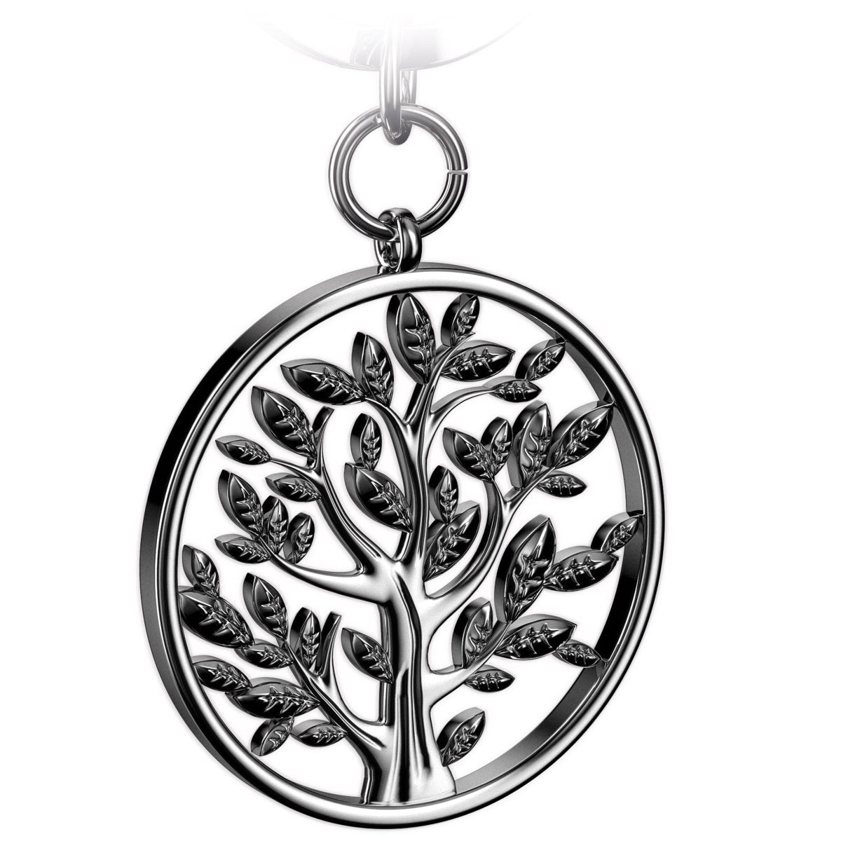 "Spring" Lebensbaum Schlüsselanhänger - Baum des Lebens Anhänger als Glücksbringer für den Schlüsselbund - FABACH#farbe_silber