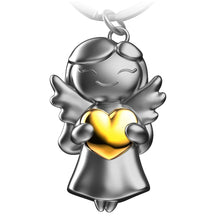 "Star" Schutzengel Schlüsselanhänger - Glücksengel mit Herz - Engel Glücksbringer - FABACH#farbe_gold#personalisierung_ohne gravur