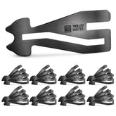 "Trolley Master Stainless Steel Series" - Der erste Einkaufswagenlöser für alle Einkaufswagen - Das Original in Edelstahl - FABACH#farbe_schwarz#größe_25 stück