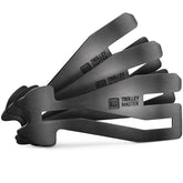 "Trolley Master Stainless Steel Series" - Der erste Einkaufswagenlöser für alle Einkaufswagen - Das Original in Edelstahl - FABACH#farbe_schwarz#größe_3 stück