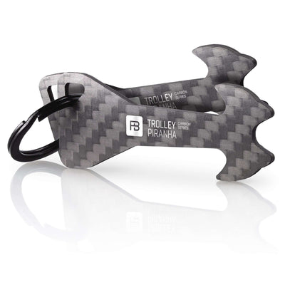 "Trolley Piranha - Carbon Series" Stabiler Einkaufswagenlöser aus ultraleichtem Carbon