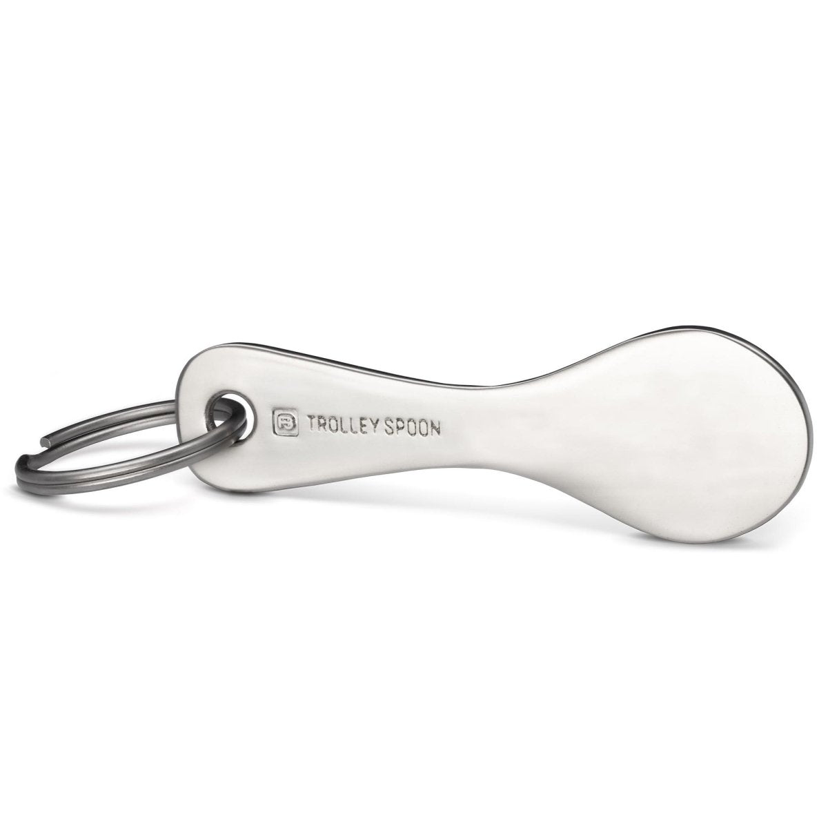 "Trolley Spoon" Einkaufswagenlöser Schlüsselanhänger - Einkaufswagenchip abziehbar aus Metall - FABACH#stil_ohne botschaft