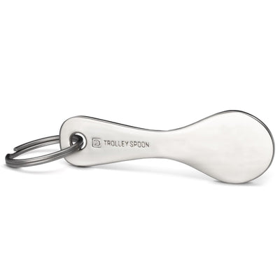 "Trolley Spoon" shopping cart release keyring - removable metal shopping cart chip