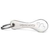 Lieblingsmensch - "Trolley Spoon" Einkaufswagenlöser Schlüsselanhänger - Einkaufswagenchip abziehbar aus Metall - FABACH#stil_lieblingsmensch