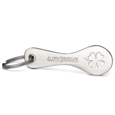 "Trolley Spoon" Einkaufswagenlöser Schlüsselanhänger - Einkaufswagenchip abziehbar aus Metall