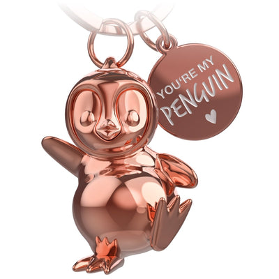 "You're my penguin" penguin keychain "Breezy" with engraving - cute penguin lucky charm as a gift for partner